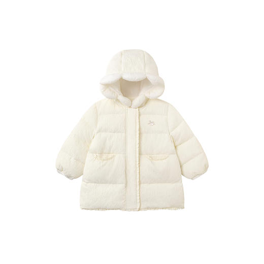 【商场同款】英氏儿童外套女宝女童夹克冬季连帽外套保暖御寒新款 商品图4