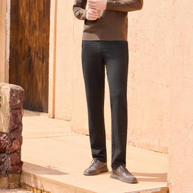 半身缘男裤 秋季细腻柔软休闲得体舒适百搭休闲裤253101M10330021