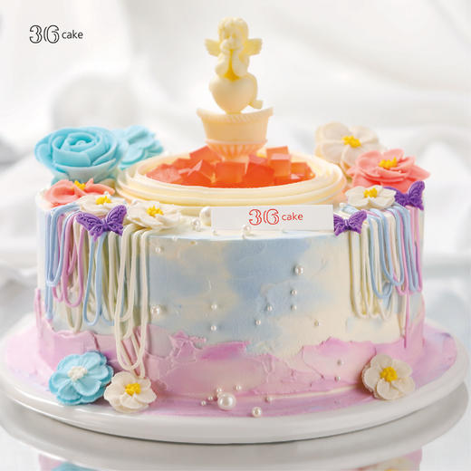 莫奈花园·杏子鲜果奶油蛋糕，可选1/1.5/2.5/3.5/6磅 商品图1