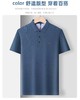 【孤品捡漏】G213男士蓝色翻领短袖T恤-喜出 商品缩略图0