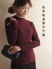 【孤品捡漏】G176酒红徳绒加厚加绒打底衫-喜出 商品缩略图0