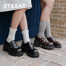 星期六金属花朵双口厚底乐福SSD3111491