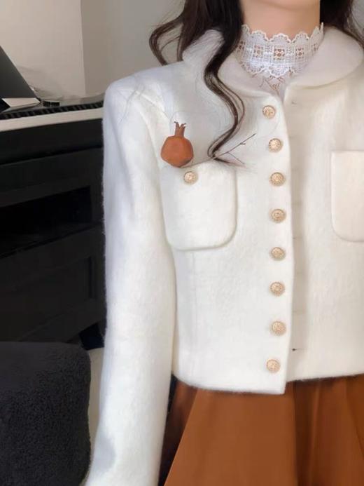 【孤品捡漏】G218白色蕾丝单件上衣-喜出 商品图1