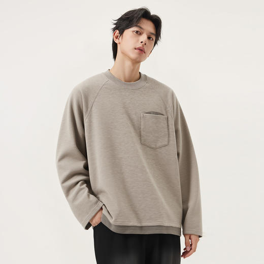 gxg.jeans男装 多色假两件潮流时尚宽松卫衣男生上衣 25年秋热卖 商品图1