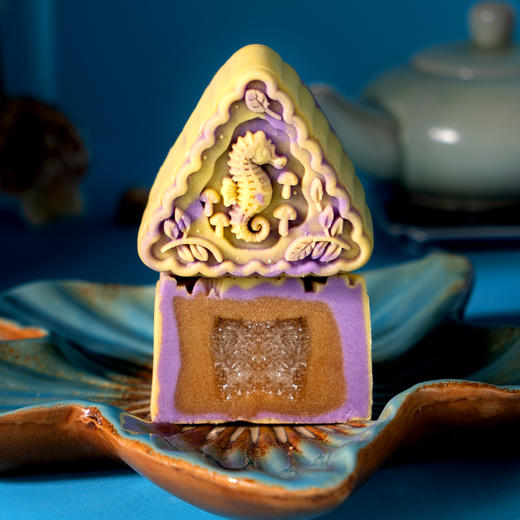 颜值与内涵双巅峰 | 九龙半岛脆皮燕窝流心月饼梦幻海洋款广式中秋精品礼盒 商品图8