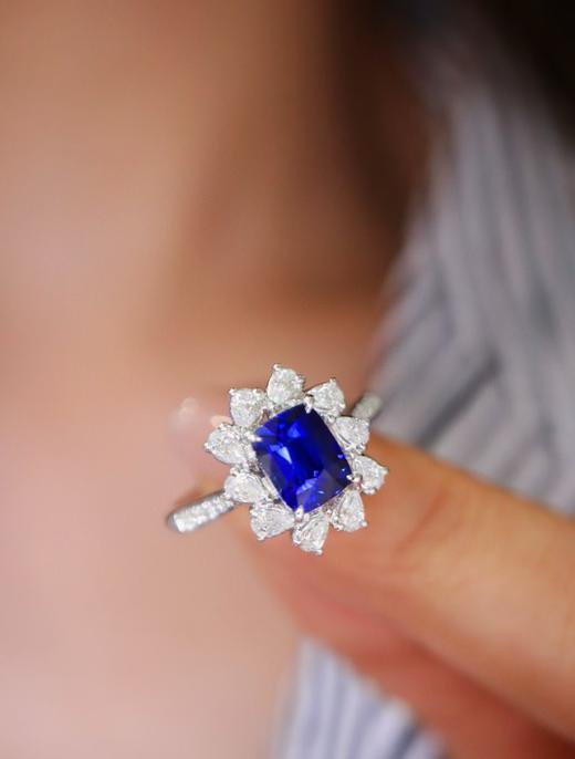 1.58ct蓝宝石戒指 商品图3