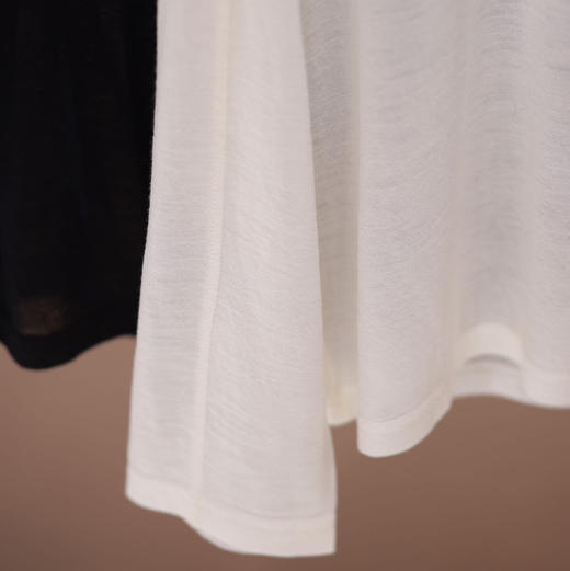 两色初剪羊毛薄T 商品图2