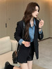 奢姿2025秋季新款气质无领一粒扣西服外套韩版休闲通勤小西装J93337008# 商品缩略图2