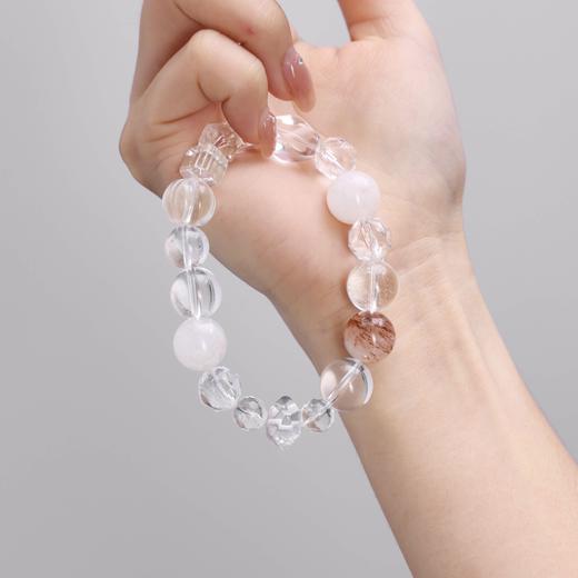 ARSIS｜晶石系列 纯净守护·白水晶串珠手链 商品图3