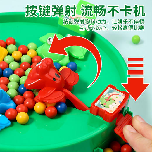 【亲子互动！畅快玩耍】按键弹射，流畅不卡机，青蛙吃豆儿童玩具抖音贪吃豆亲子互动3到6岁男孩女孩益智桌面游戏。ra 商品图1