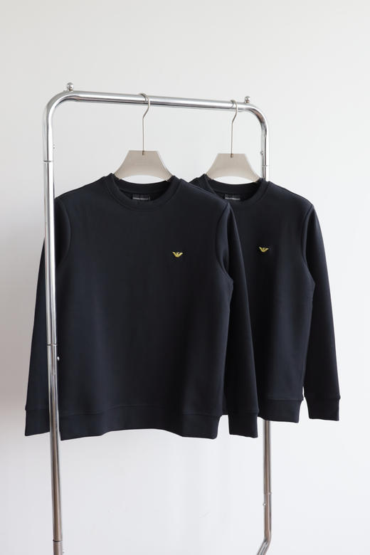 E@ 金标小刺绣 双面平纹 经典圆领卫衣 WY901 商品图2