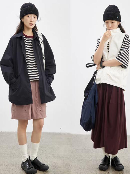 步履不停/5C18159C/中袖廓形撞色条纹T 商品图1