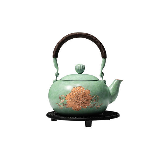 朱炳仁铜 | 富贵长春茶礼套装 商品图10