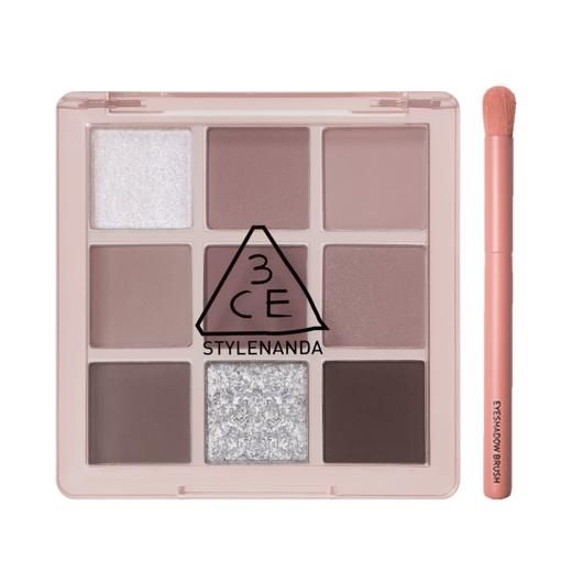 6942125277469 三熹玉3CE【九宫格眼影】一盘九色含眼影刷日常妆初学者高级亮片细闪 商品图0