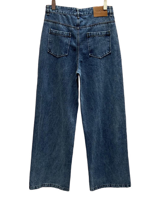 男款立体刺绣做旧牛仔裤长裤014 商品图1