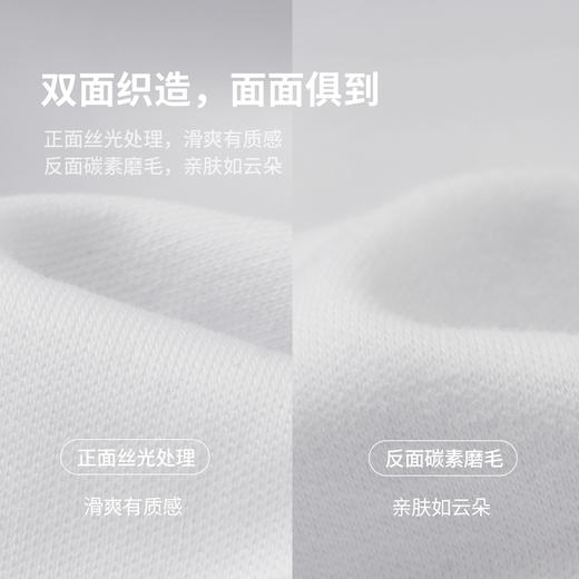 棉仓366801013-全棉磨毛绒感圆领短袖T恤 商品图3