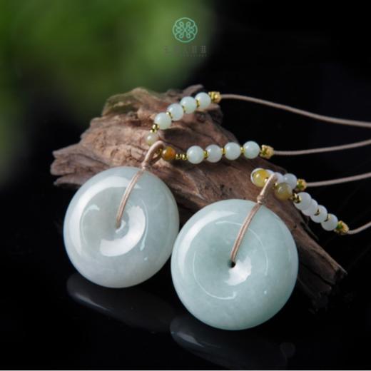 翡翠平安扣吊坠约38mm 商品图0