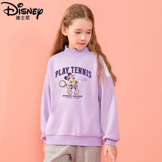 迪士尼女童卫衣冬季加绒加厚新款儿童打底衫女大童保暖衣冬季 商品图6