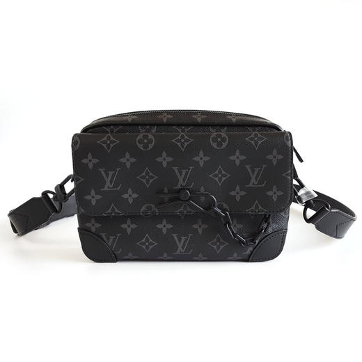 【全新】LV路易威登Steamer黑老花黑武士Steamer邮差包单肩斜挎包中性款现售价：17000！270825NJS19 商品图0