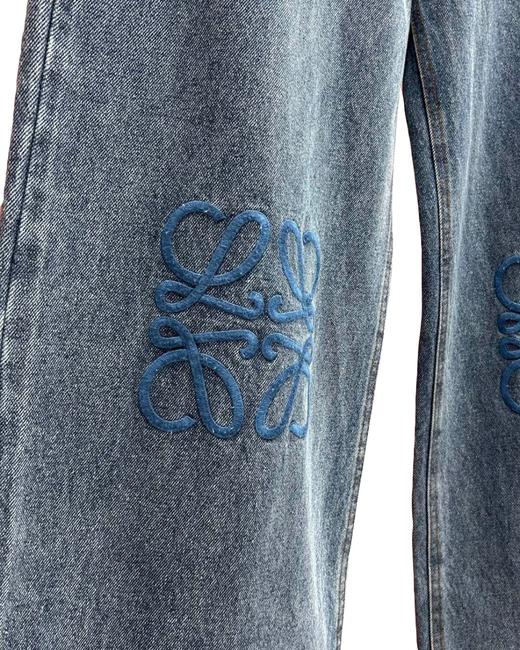 男款立体刺绣做旧牛仔裤长裤014 商品图2