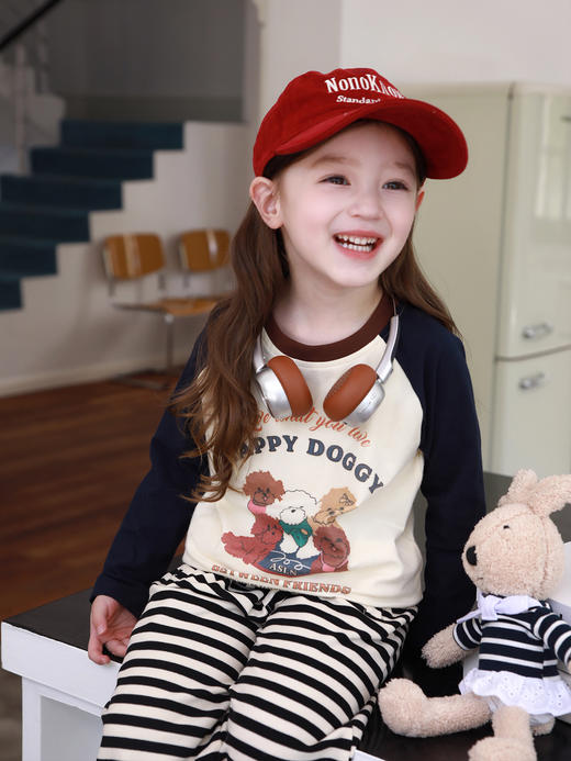 （两件加入购物，满减到手39.9两件）西蒙日记·儿童卡通插肩袖百搭T恤 商品图1