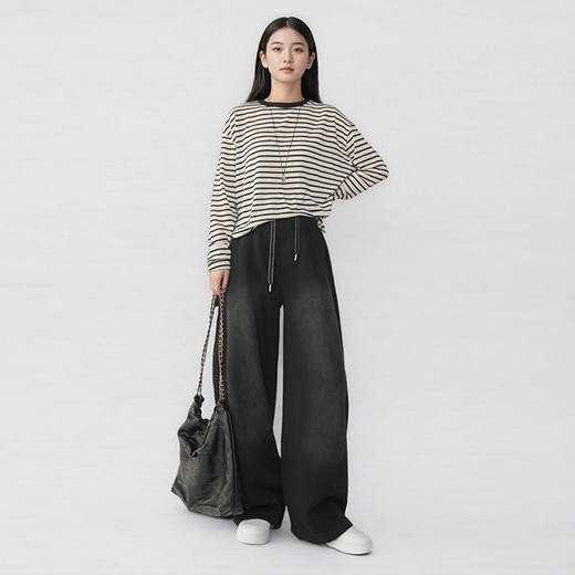 ¹男姐同款【水洗棉弯刀裤】松弛感 重磅垂顺 腰部抽绳设计 穿着舒适 满满的设计感CF01-CR-HZJY 商品图10