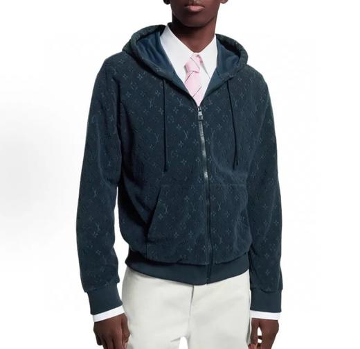 专柜版本！1V驴家25早秋新款，男女老花提花拉链帽衫外套 商品图1