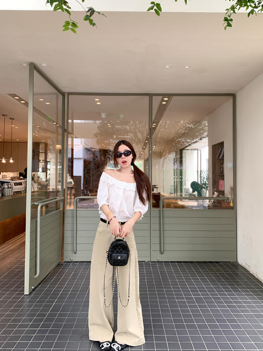 【169元任选2件】最后一波现货！法式白色花边拼接短袖衬衫 商品图7