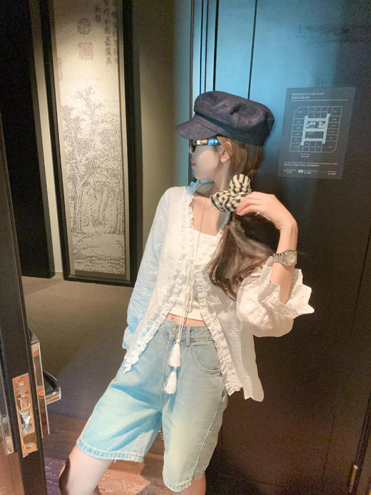 【149元任选2件】最后一波现货！温柔风法式花边喇叭袖衬衫 商品图7