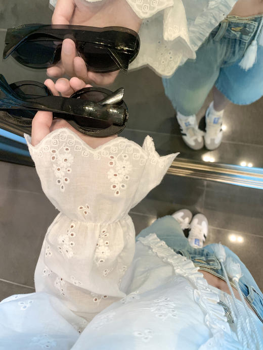 【149元任选2件】最后一波现货！温柔风法式花边喇叭袖衬衫 商品图10