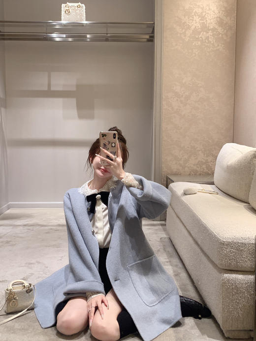 金蘑菇菇 爱神降临 斗篷大衣 / 复古甜俏 小个子本命短大衣 商品图1