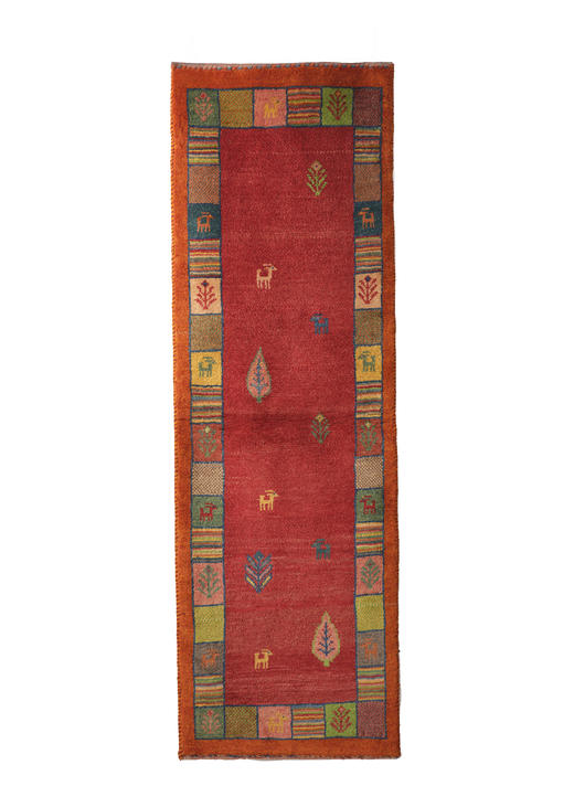 伽罗 JALO 伊朗进口手工编织GABBEH风格床边羊毛地毯 商品图1