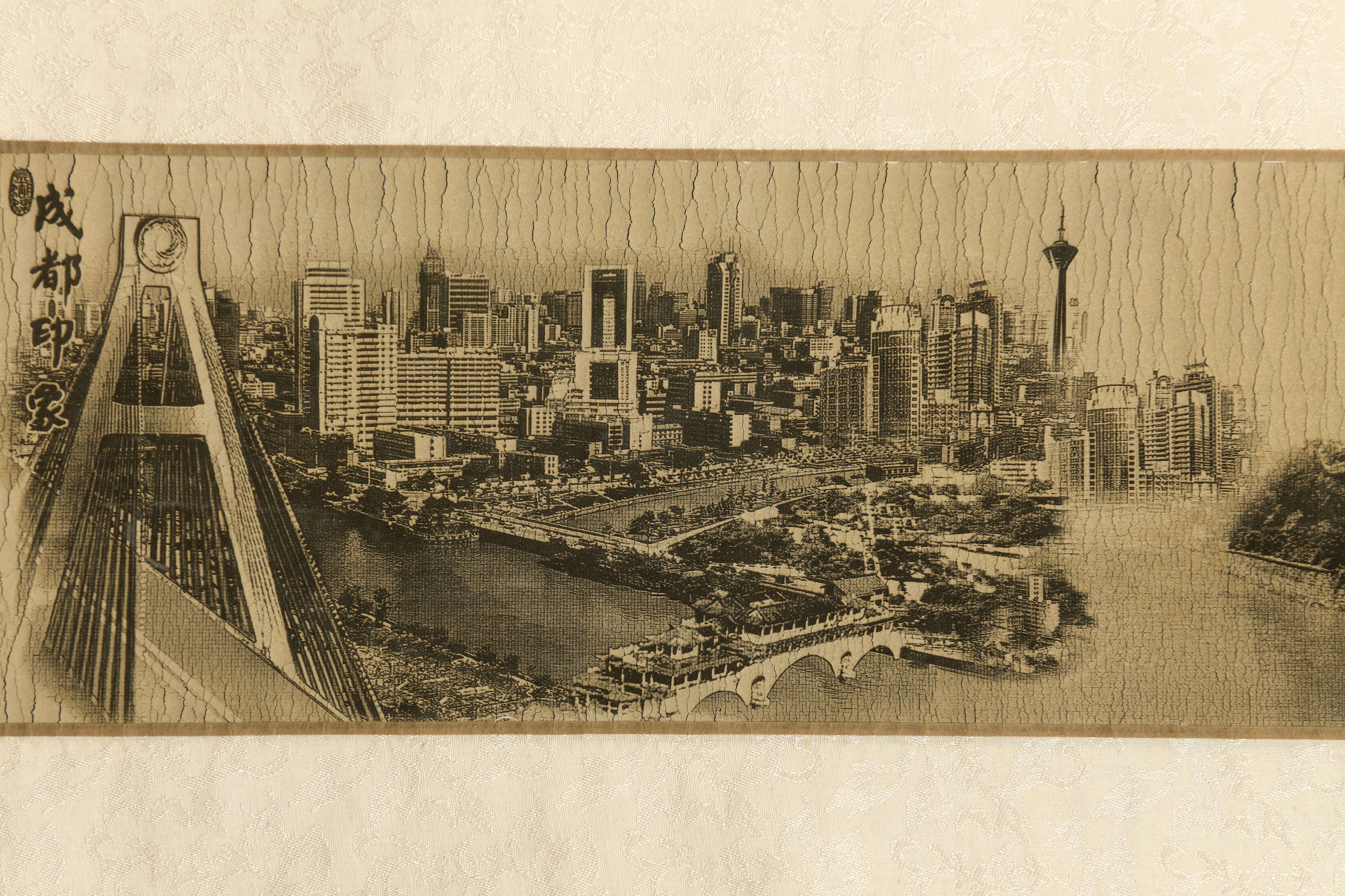 成都印象-羊皮卷轴挂画