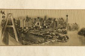 成都印象-羊皮卷轴挂画