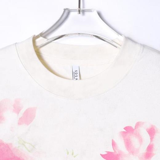 T4744秋季高级感新款男士满天星撞色花卉印花长袖T恤百搭圆领时尚上衣 商品图2