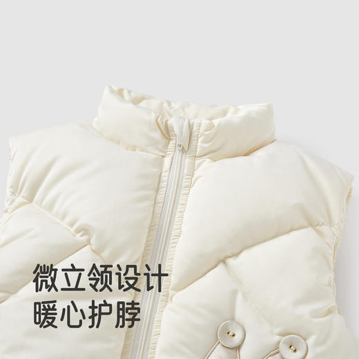 【高定系列】英氏儿童羽绒马甲白鸭绒A类冬季外套户外休闲新款超韧绒 商品图3
