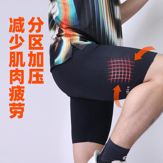 【价值259元|可积分兑换】果凡高弹条纹压缩裤户外速干 紧身 马拉松男女款GSD12238/GSD11237 商品图2