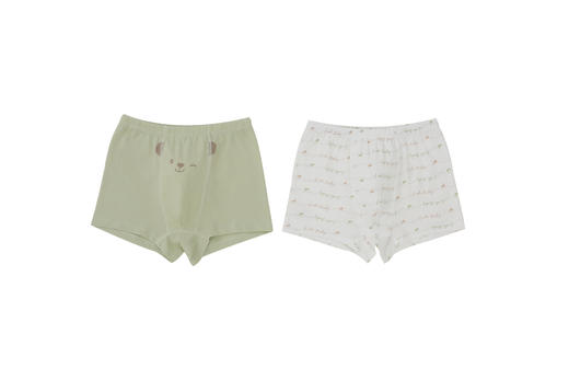 特惠-拉比0-25内衣类i5纯棉男女童内裤(四角2条装)LYEA101024 商品图1