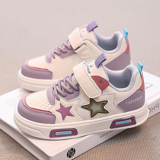 【魔术贴设计！方便宝宝穿脱】女童春季新款儿童防滑软底跑步鞋中大童男孩休闲爆款板鞋潮。ra 商品图5