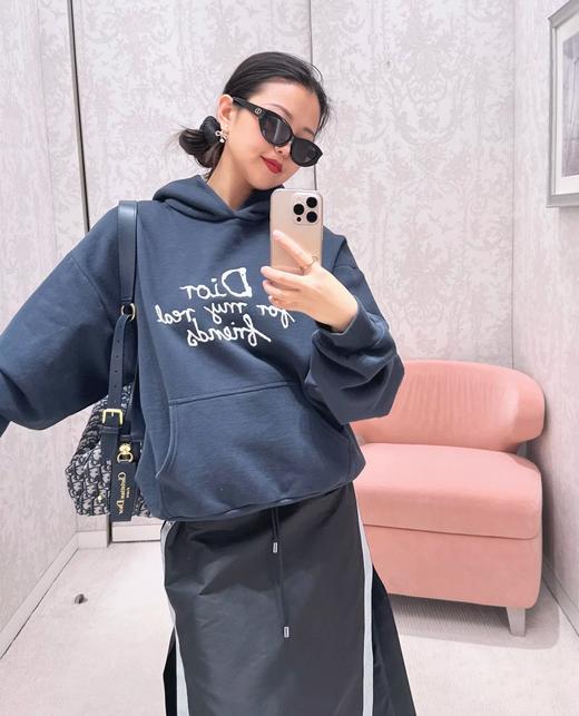 中性款logo刺绣连帽卫衣010 商品图3