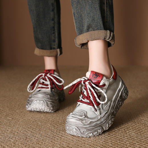 FR 85089复古休闲潮流运动鞋厚底增高老爹鞋 商品图2