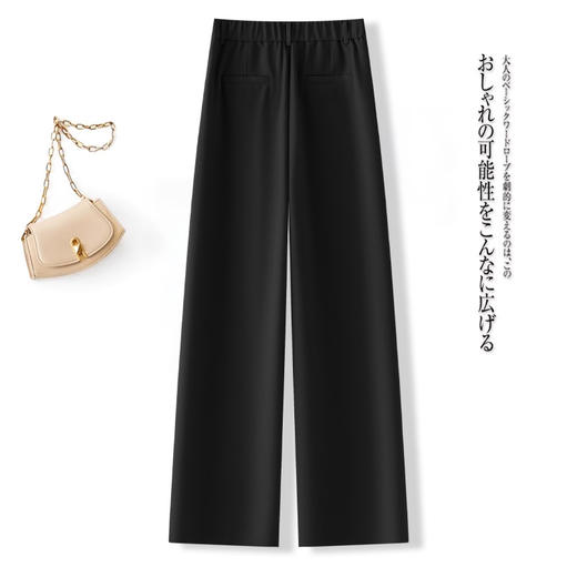 QYM M716-1-Y西装阔腿裤宽松休闲裤直筒裤 商品图2