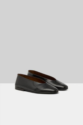 Marsell 25AW 黑色亮面小牛皮SCIVOLO芭蕾鞋