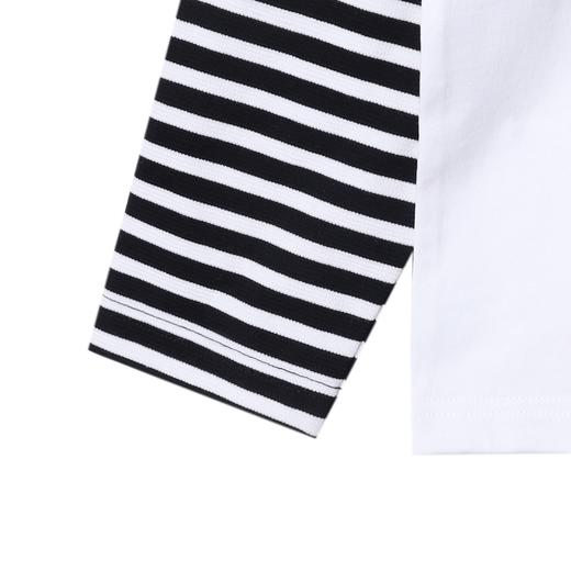 T4734SDSA男士秋冬新款痞帅男装韩版撞色拼接圆领长袖T恤百搭舒适上衣 商品图4