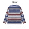 T4676SDSA秋季新款男士痞帅简约休闲撞色条纹圆领长袖T恤小众设计百搭 商品缩略图5