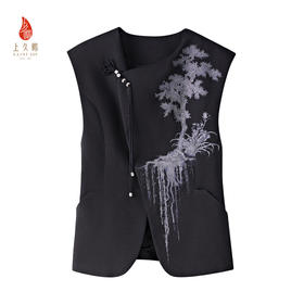 上久楷新中式 宋锦马甲 新款 中国风 椿萱图 CY1045206030