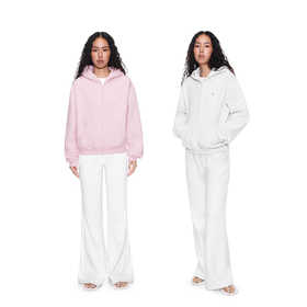 FDR旗舰店 7A抗菌蓄热保暖短款连帽卫衣外套女秋季微宽松运动上衣