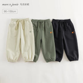 【山系户外】马克珍妮男女童宽松运动裤束脚裤 童装春秋款241579