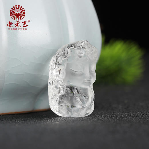 元吉白水晶度母菩萨吊坠 商品图1