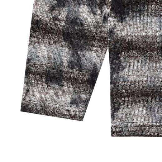 T4731SDSA男士秋冬新款痞帅男装潮牌扎染条纹圆领长袖T恤休闲舒适上衣 商品图4